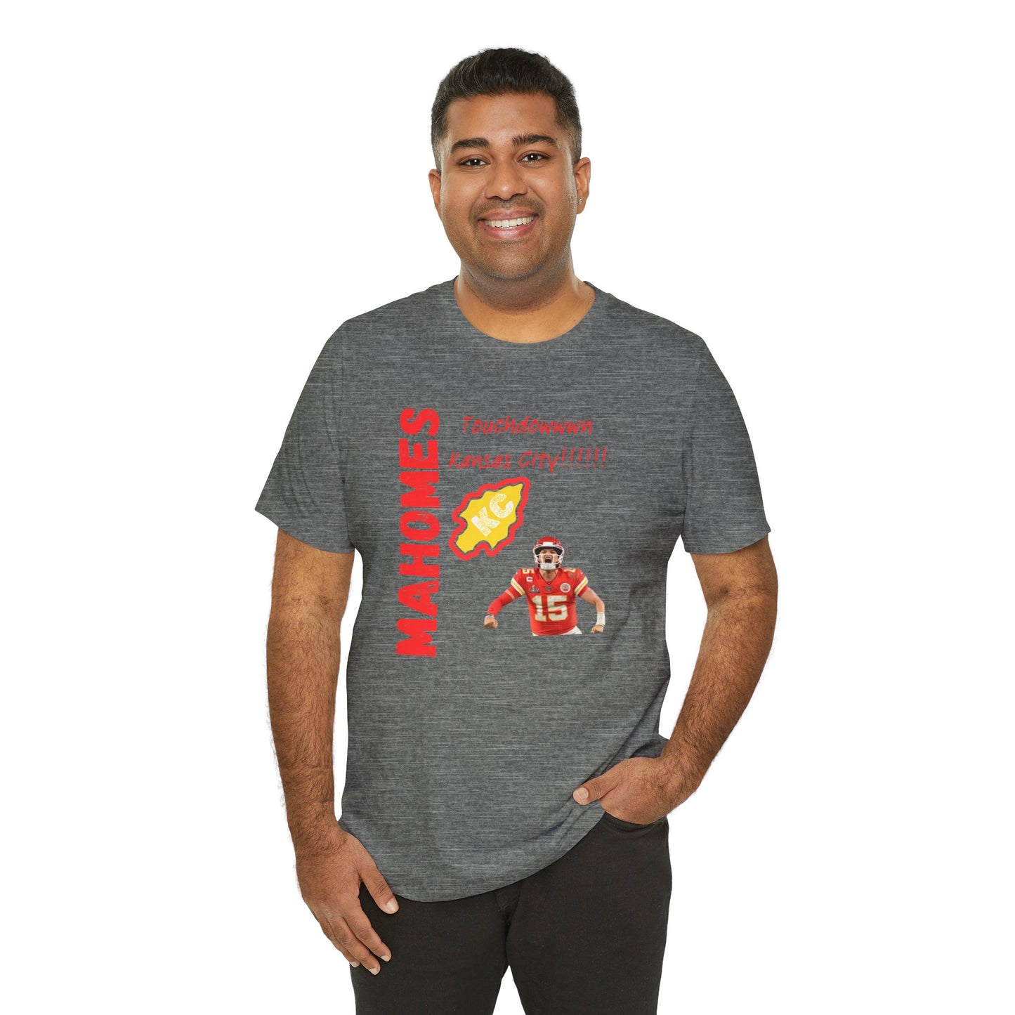 Kansas City Mahomes Touchdown Tee - Unisex Jersey Short Sleeve Shirt
