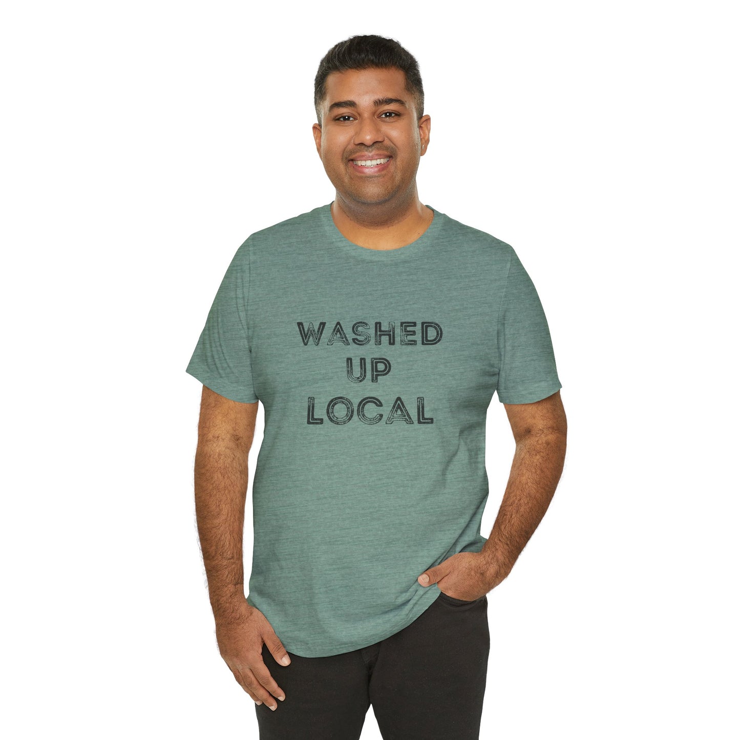 Washed Up Local Unisex Tee - Trendy Graphic T-Shirt for Locals