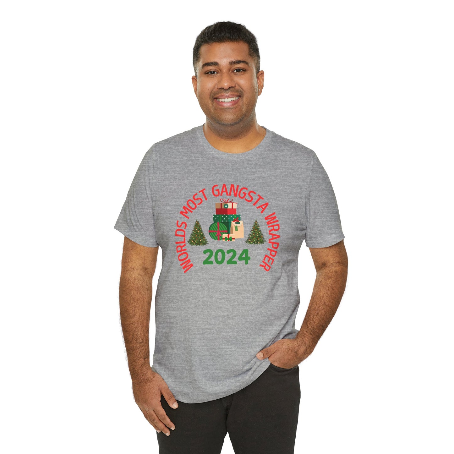 World's Most Gangsta Wrappers Unisex T-Shirt - Fun Holiday Tee 2024