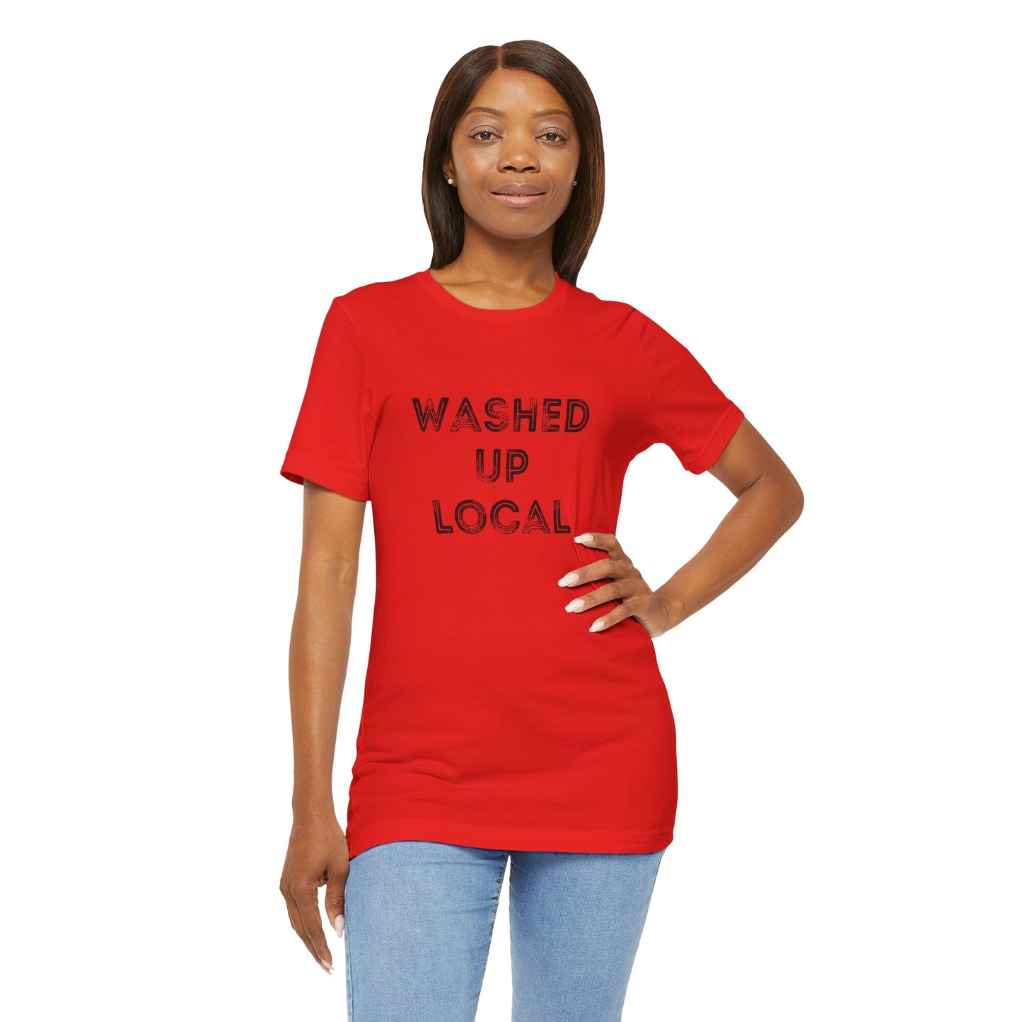 Washed Up Local Unisex Tee - Trendy Graphic T-Shirt for Locals
