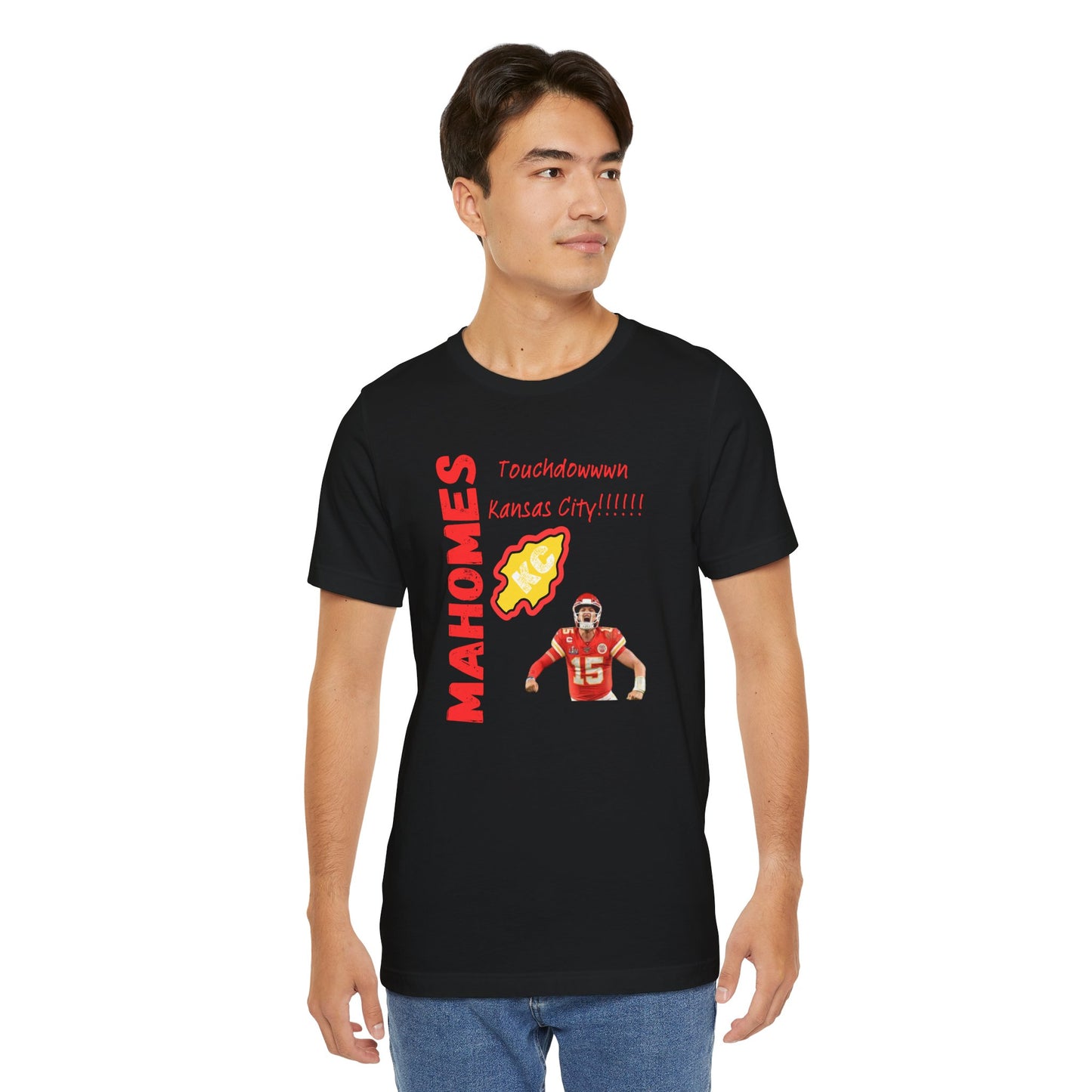 Kansas City Mahomes Touchdown Tee - Unisex Jersey Short Sleeve Shirt