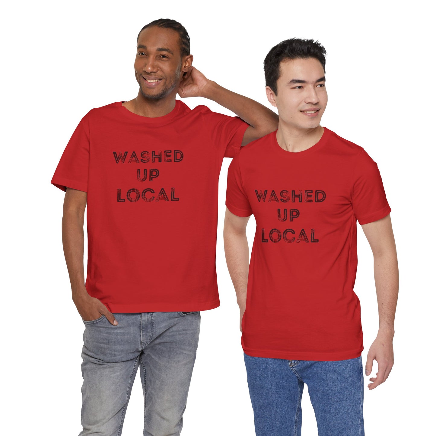 Washed Up Local Unisex Tee - Trendy Graphic T-Shirt for Locals
