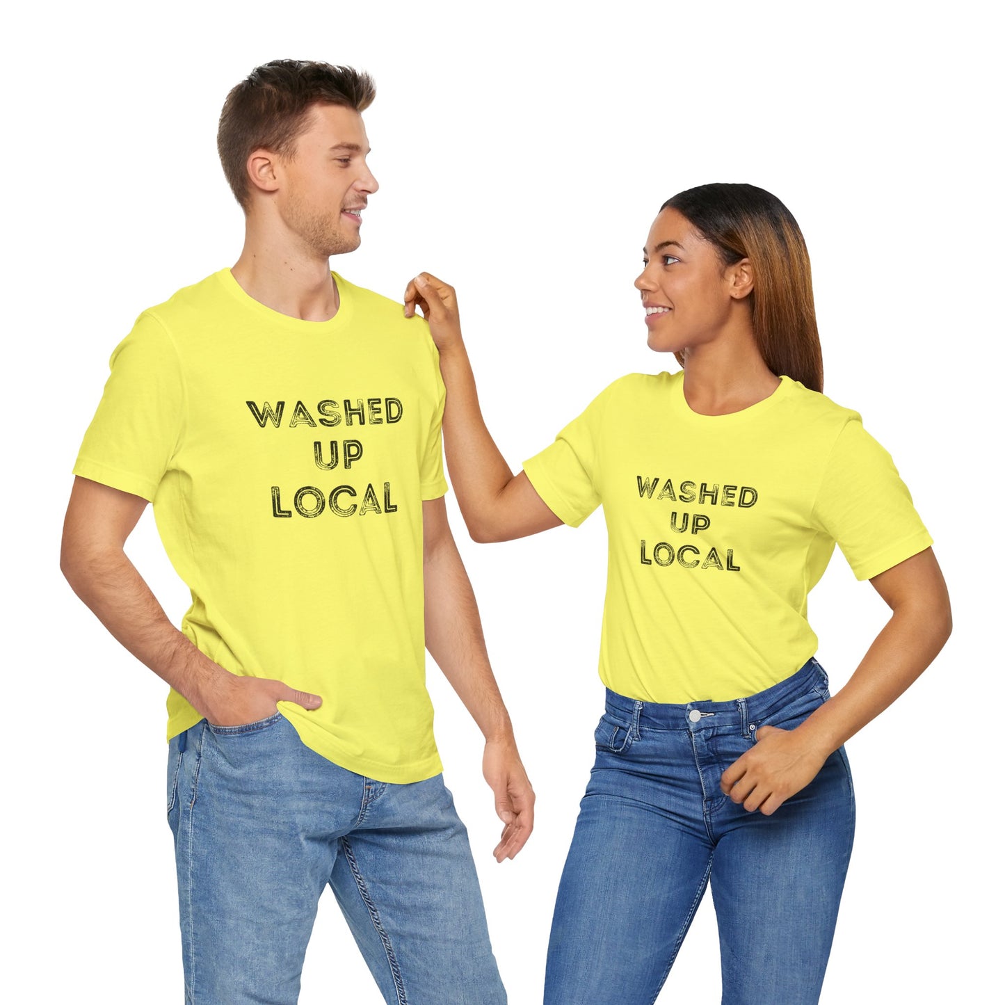 Washed Up Local Unisex Tee - Trendy Graphic T-Shirt for Locals