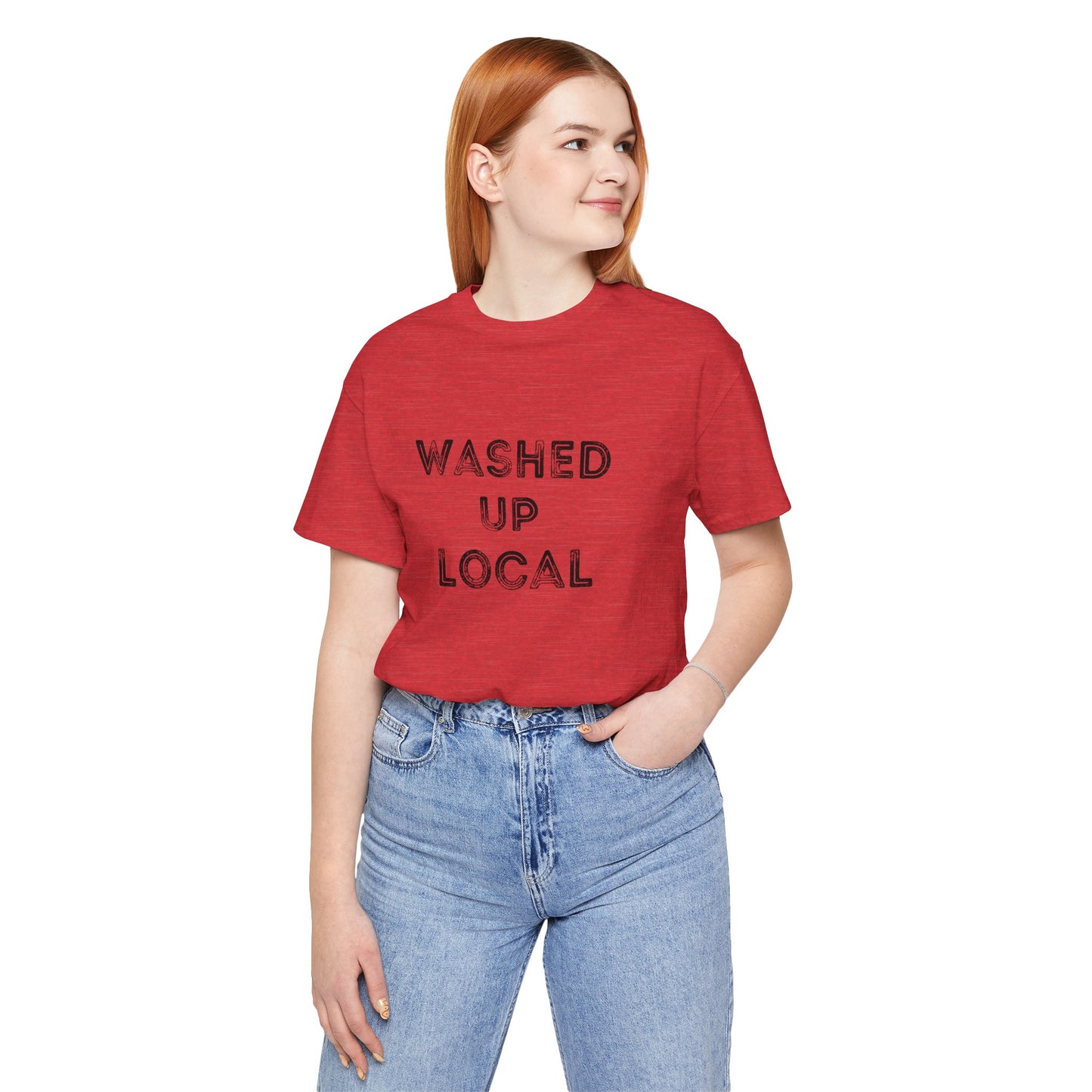 Washed Up Local Unisex Tee - Trendy Graphic T-Shirt for Locals