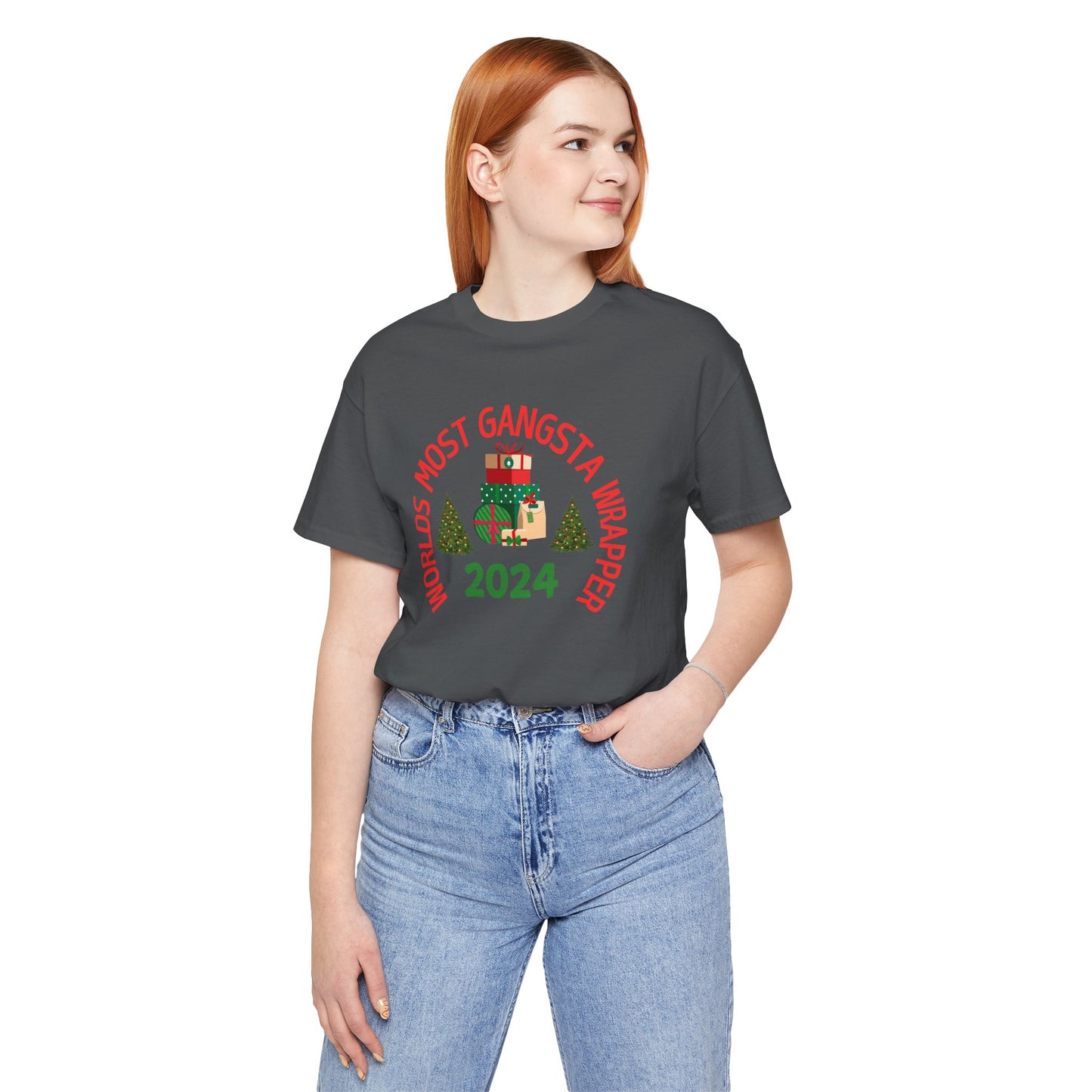 World's Most Gangsta Wrappers Unisex T-Shirt - Fun Holiday Tee 2024