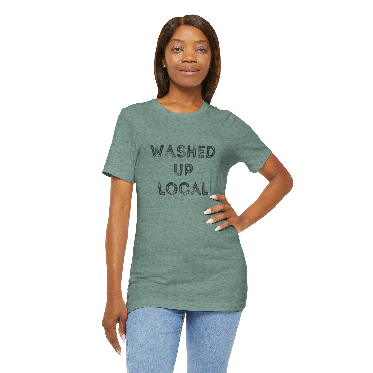 Washed Up Local Unisex Tee - Trendy Graphic T-Shirt for Locals