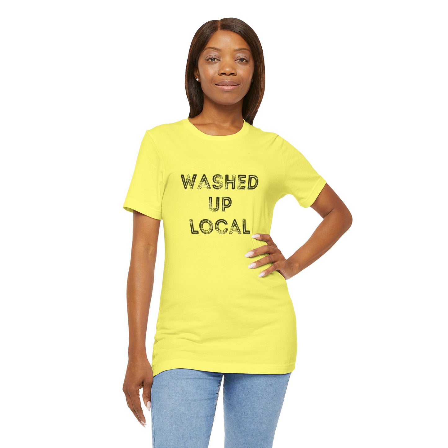 Washed Up Local Unisex Tee - Trendy Graphic T-Shirt for Locals