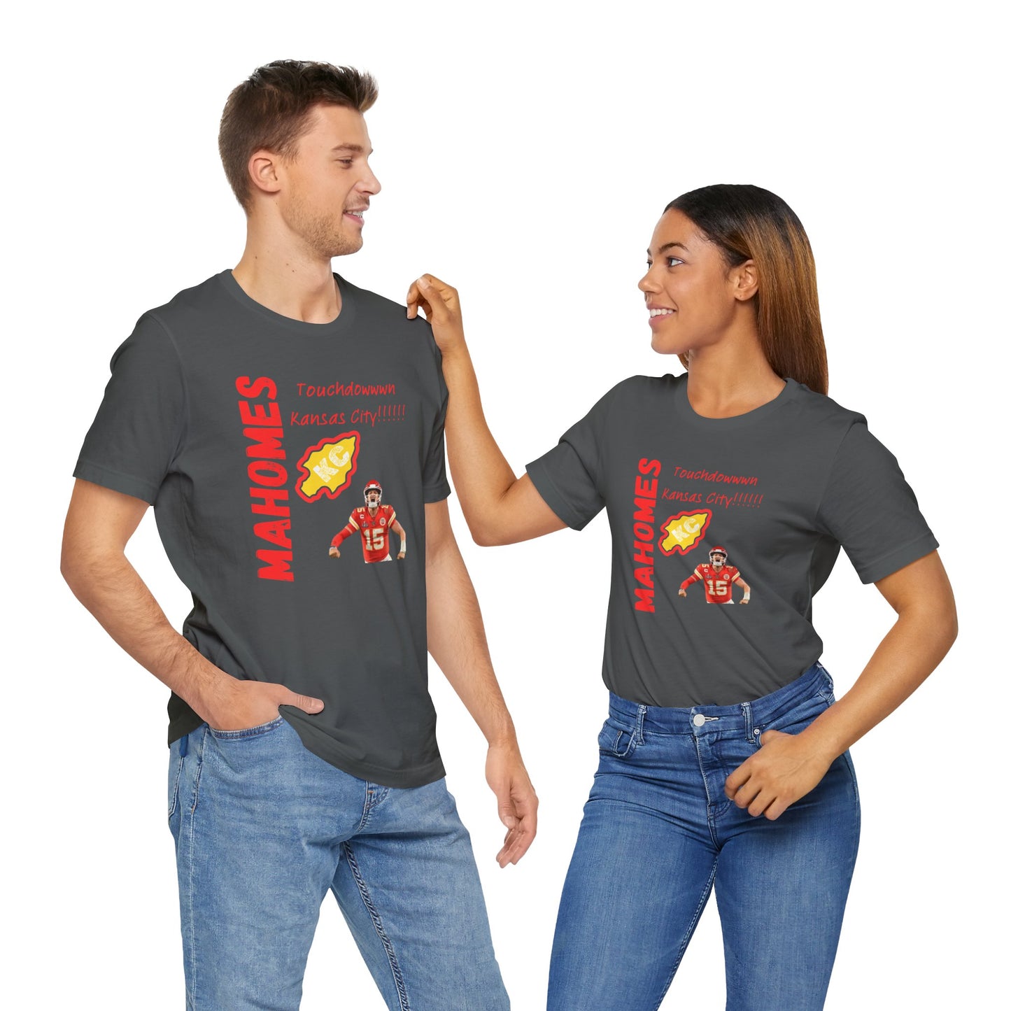 Kansas City Mahomes Touchdown Tee - Unisex Jersey Short Sleeve Shirt