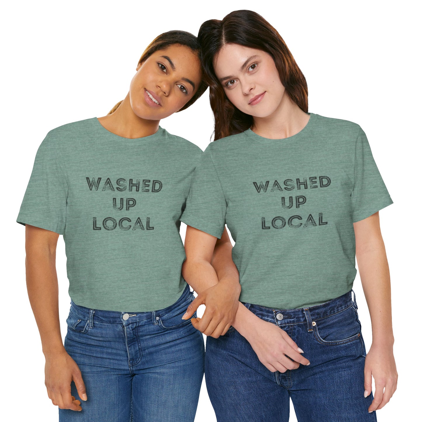 Washed Up Local Unisex Tee - Trendy Graphic T-Shirt for Locals