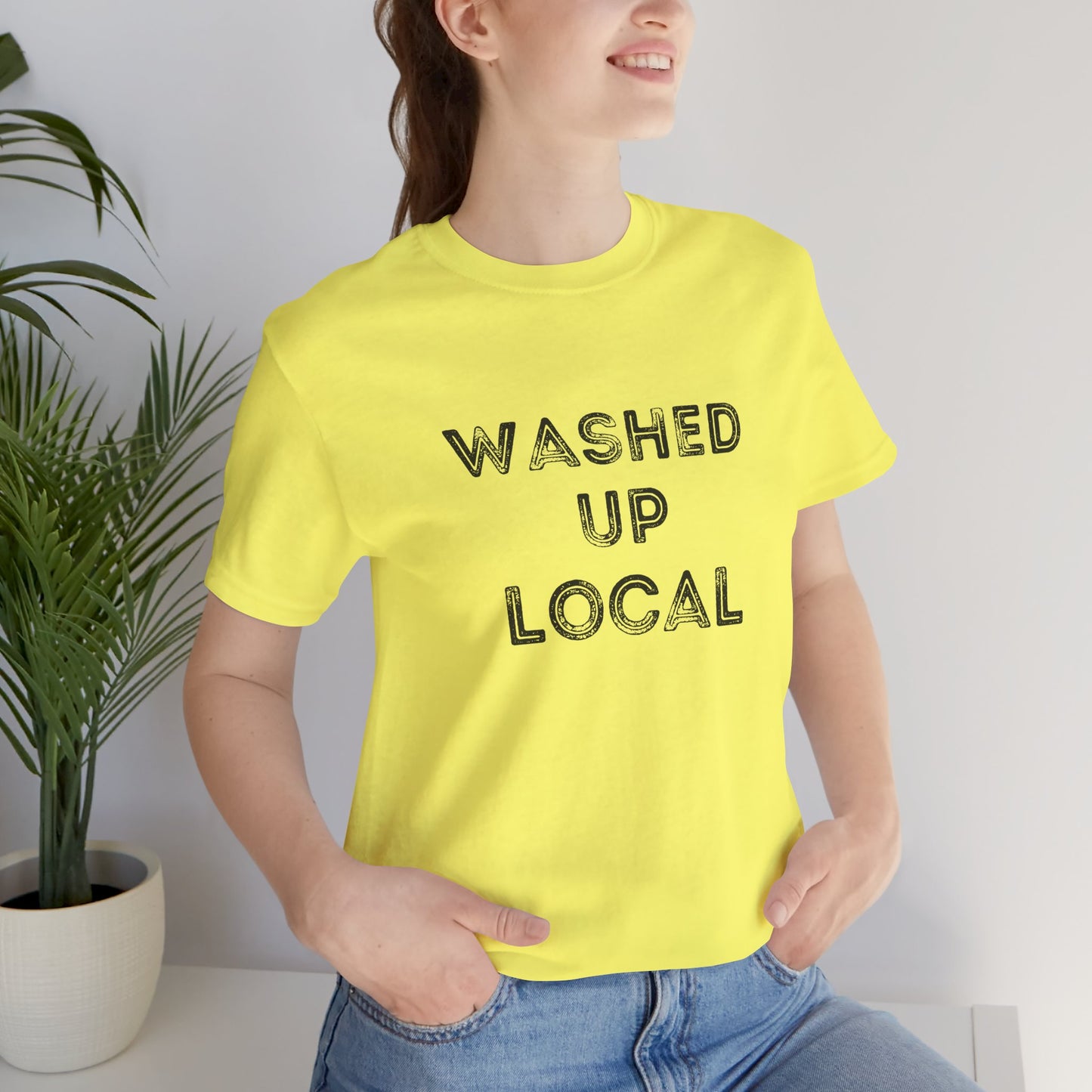 Washed Up Local Unisex Tee - Trendy Graphic T-Shirt for Locals