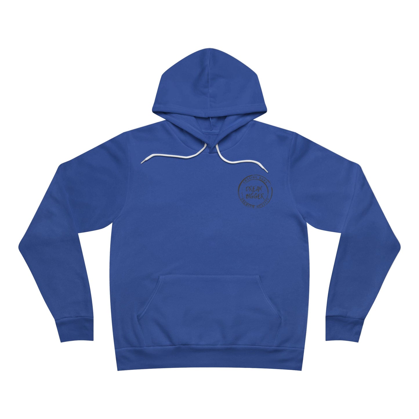 Cozy Dream Bigger Unisex Hoodie with Circular Print - Perfect for Casual Outings and Relaxing Days