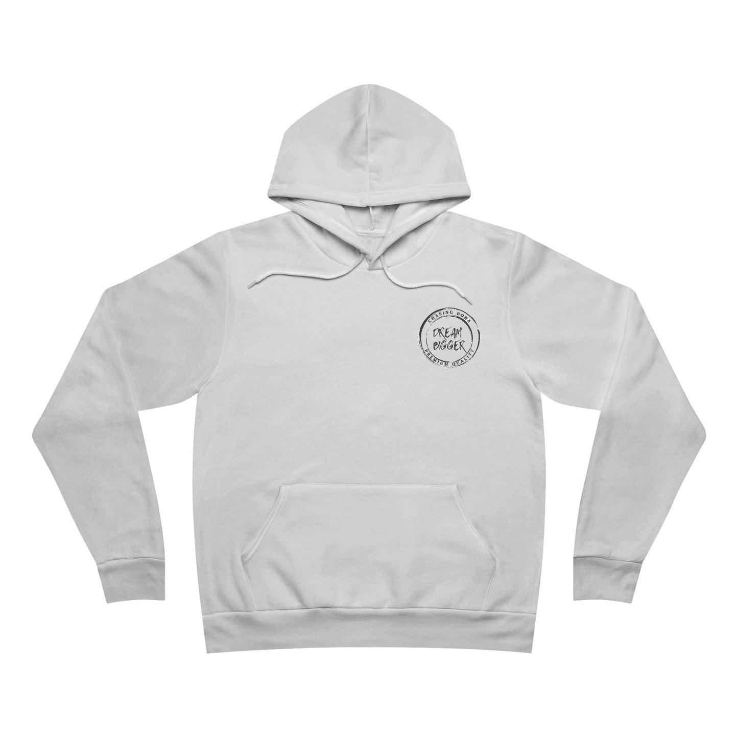 Cozy Dream Bigger Unisex Hoodie with Circular Print - Perfect for Casual Outings and Relaxing Days