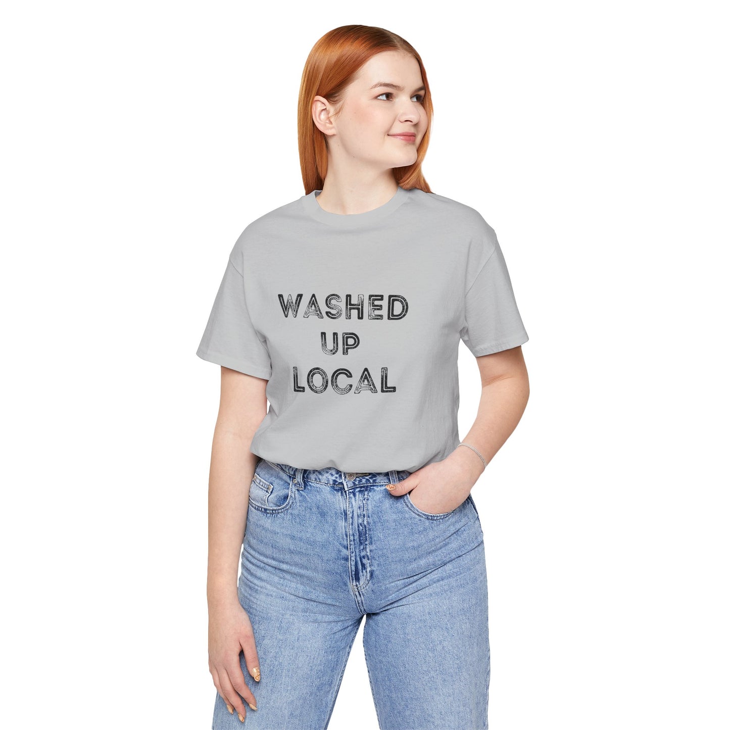 Washed Up Local Unisex Tee - Trendy Graphic T-Shirt for Locals