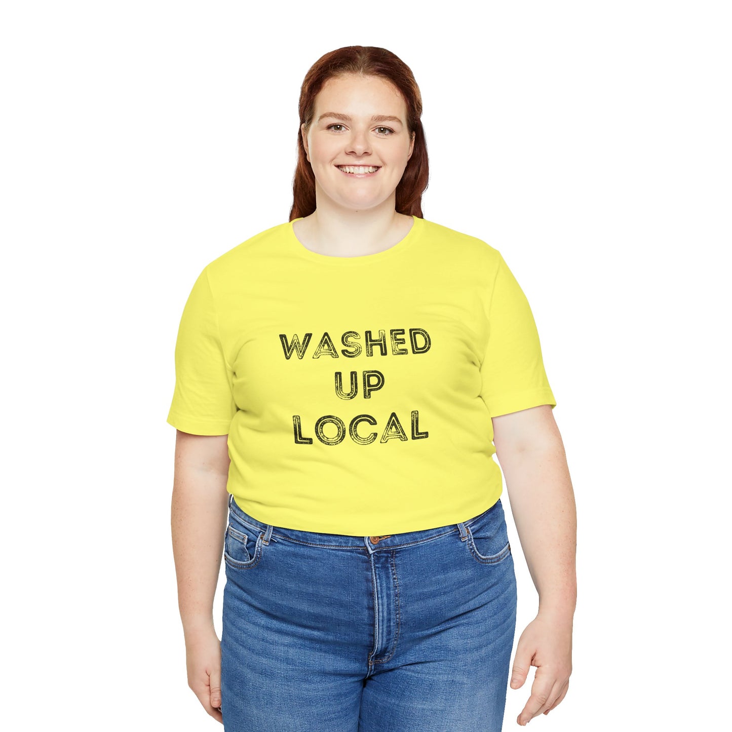 Washed Up Local Unisex Tee - Trendy Graphic T-Shirt for Locals