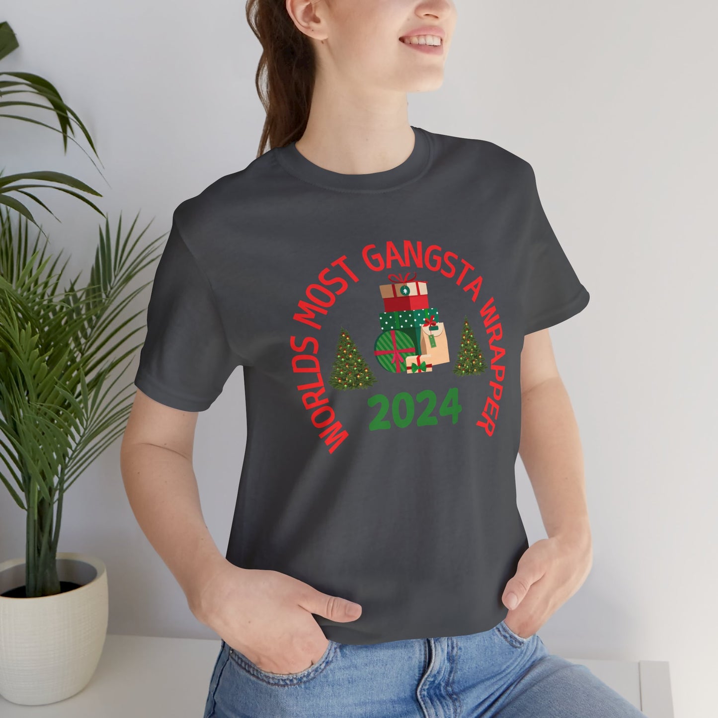 World's Most Gangsta Wrappers Unisex T-Shirt - Fun Holiday Tee 2024