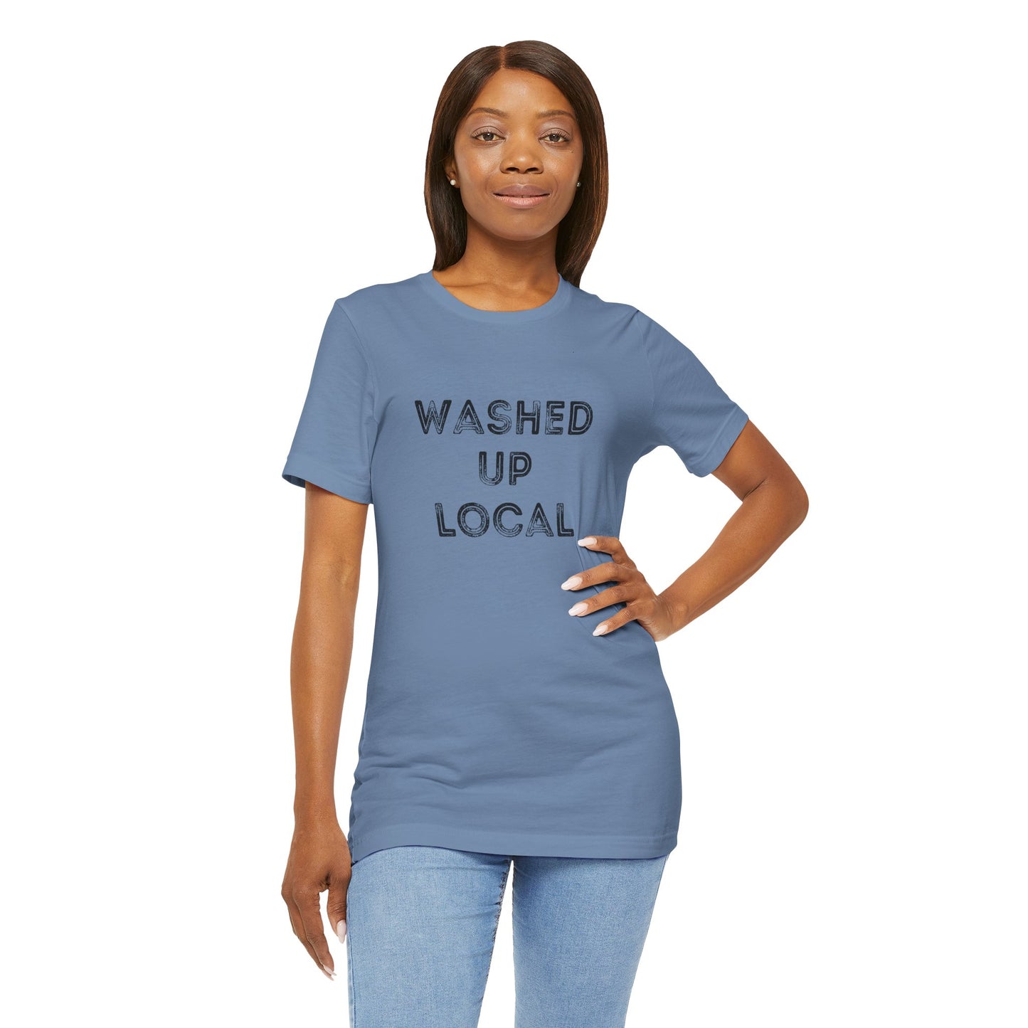 Washed Up Local Unisex Tee - Trendy Graphic T-Shirt for Locals