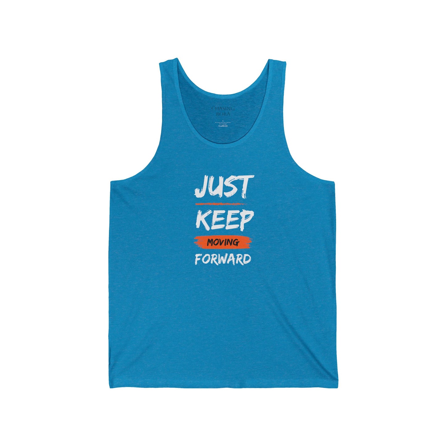 Just Keep Moving Forward Unisex Jersey Tank - Motivational Fitness Apparel
