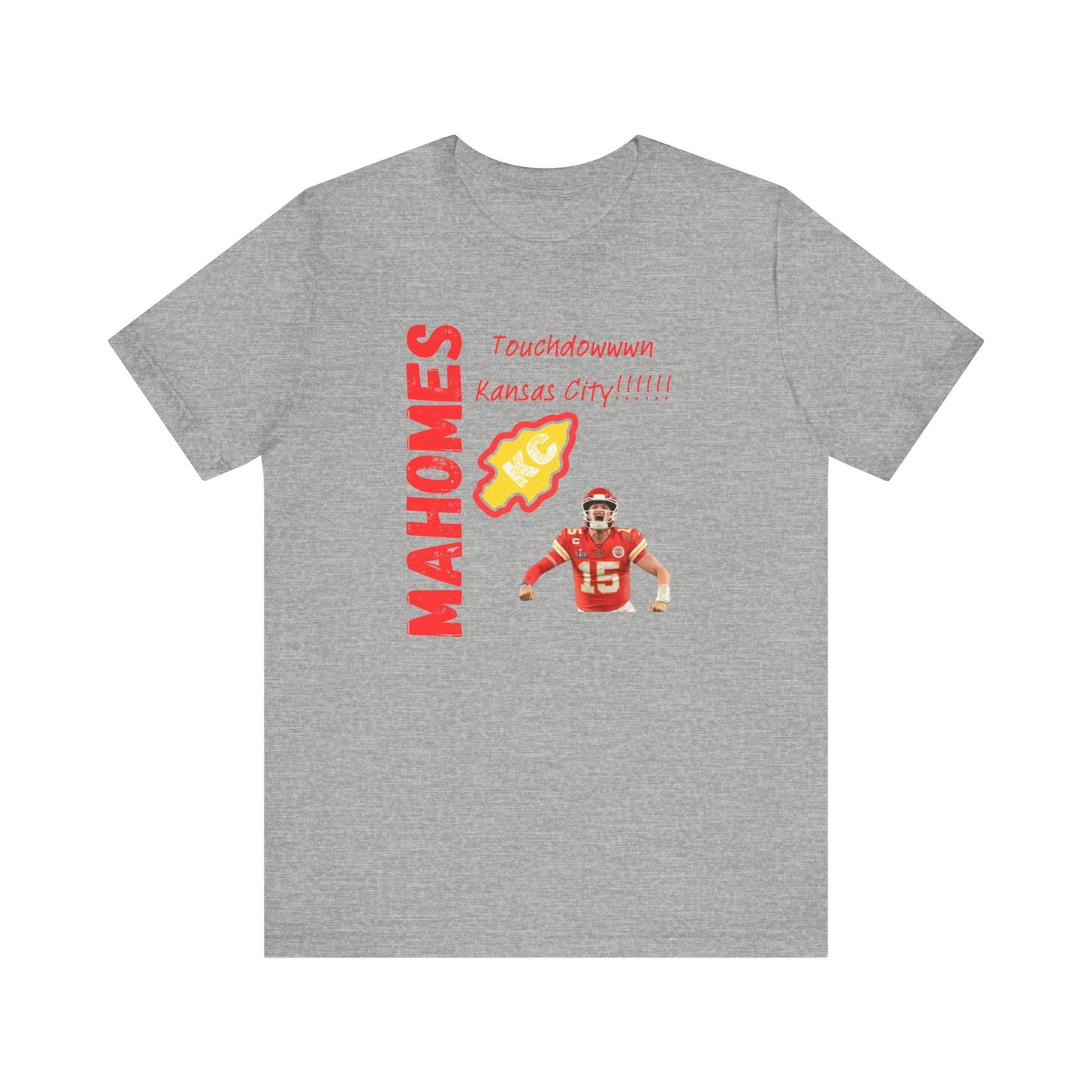 Kansas City Mahomes Touchdown Tee - Unisex Jersey Short Sleeve Shirt