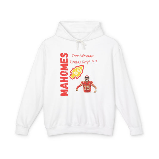 Unisex Lightweight Hooded Sweatshirt - Touchdown Kansas City Mahomes Gear