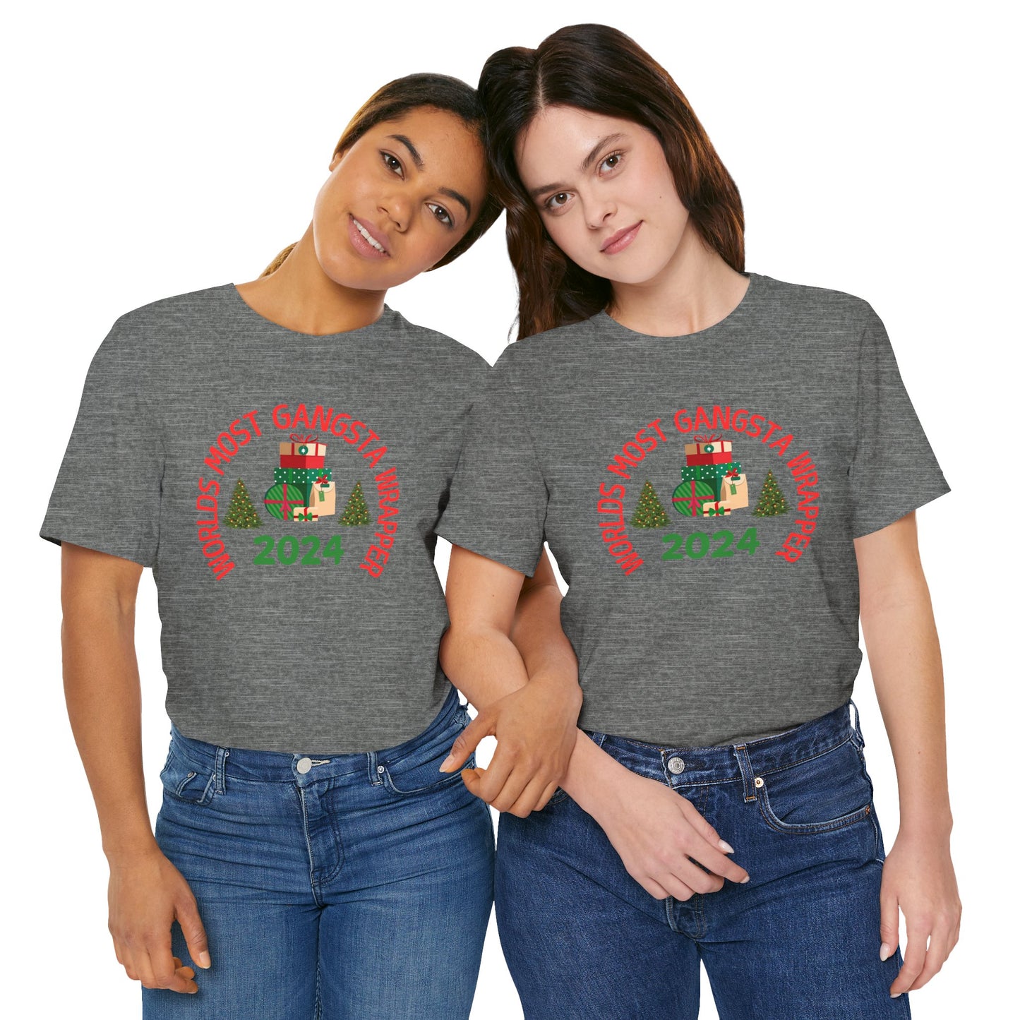 World's Most Gangsta Wrappers Unisex T-Shirt - Fun Holiday Tee 2024