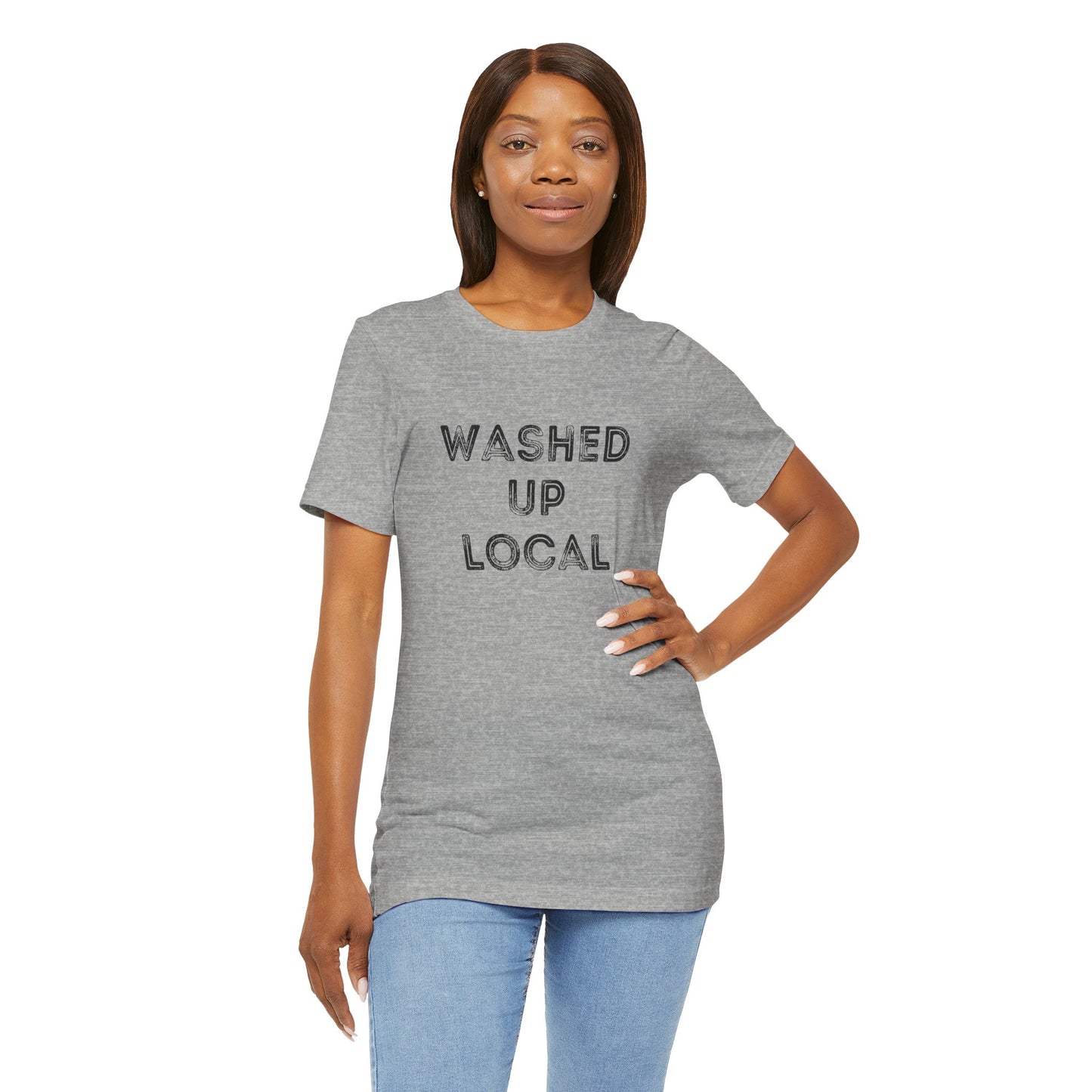Washed Up Local Unisex Tee - Trendy Graphic T-Shirt for Locals