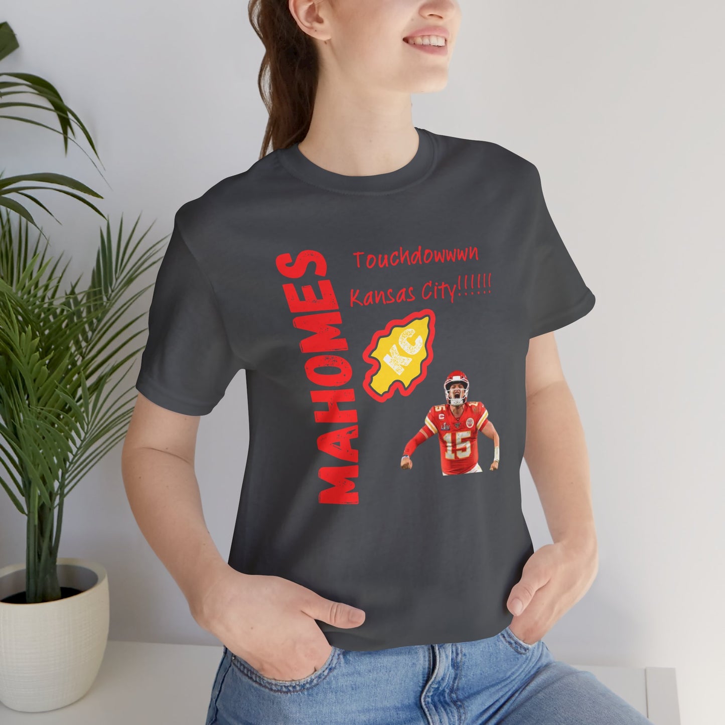 Kansas City Mahomes Touchdown Tee - Unisex Jersey Short Sleeve Shirt