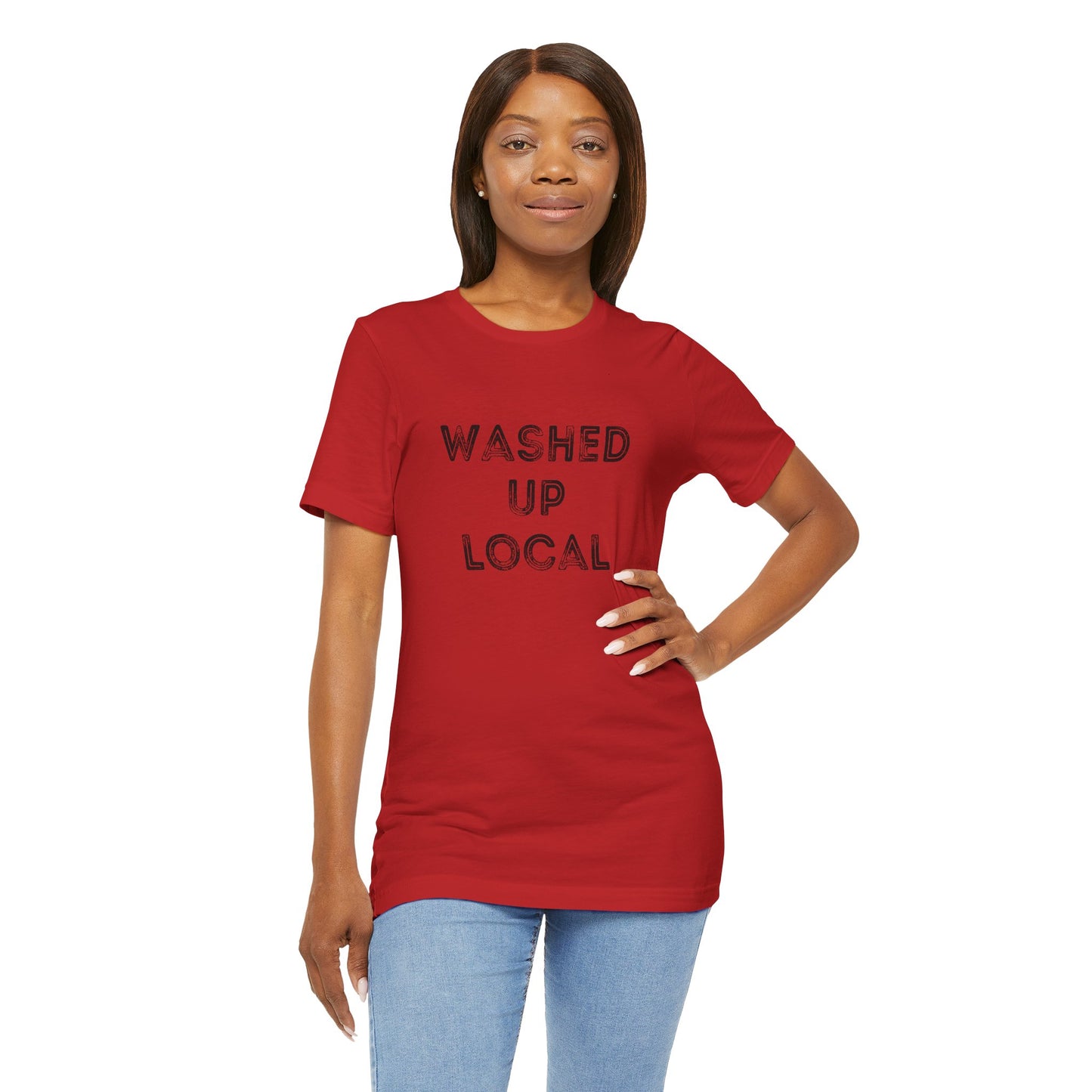 Washed Up Local Unisex Tee - Trendy Graphic T-Shirt for Locals