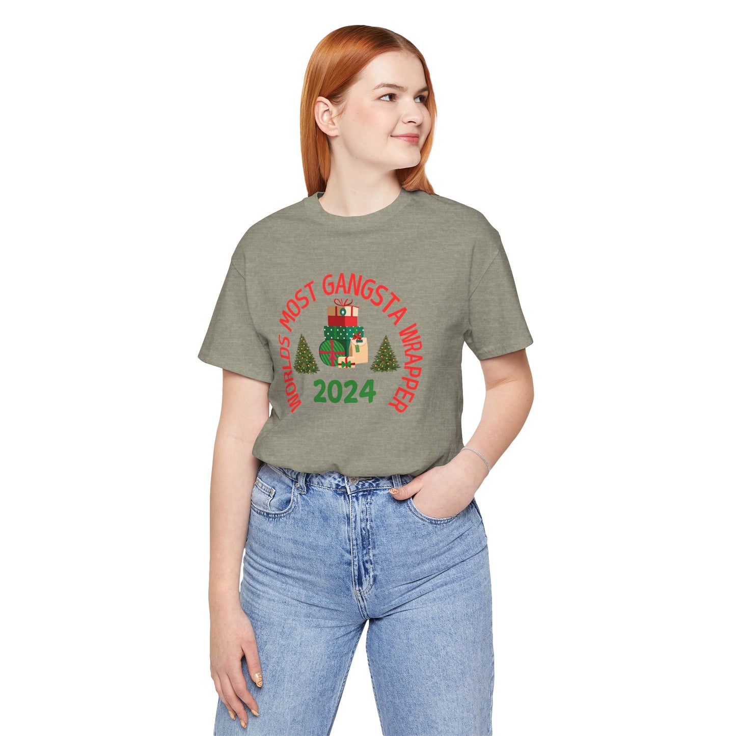 World's Most Gangsta Wrappers Unisex T-Shirt - Fun Holiday Tee 2024