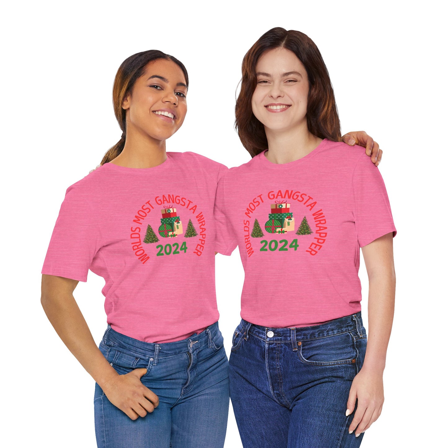 World's Most Gangsta Wrappers Unisex T-Shirt - Fun Holiday Tee 2024