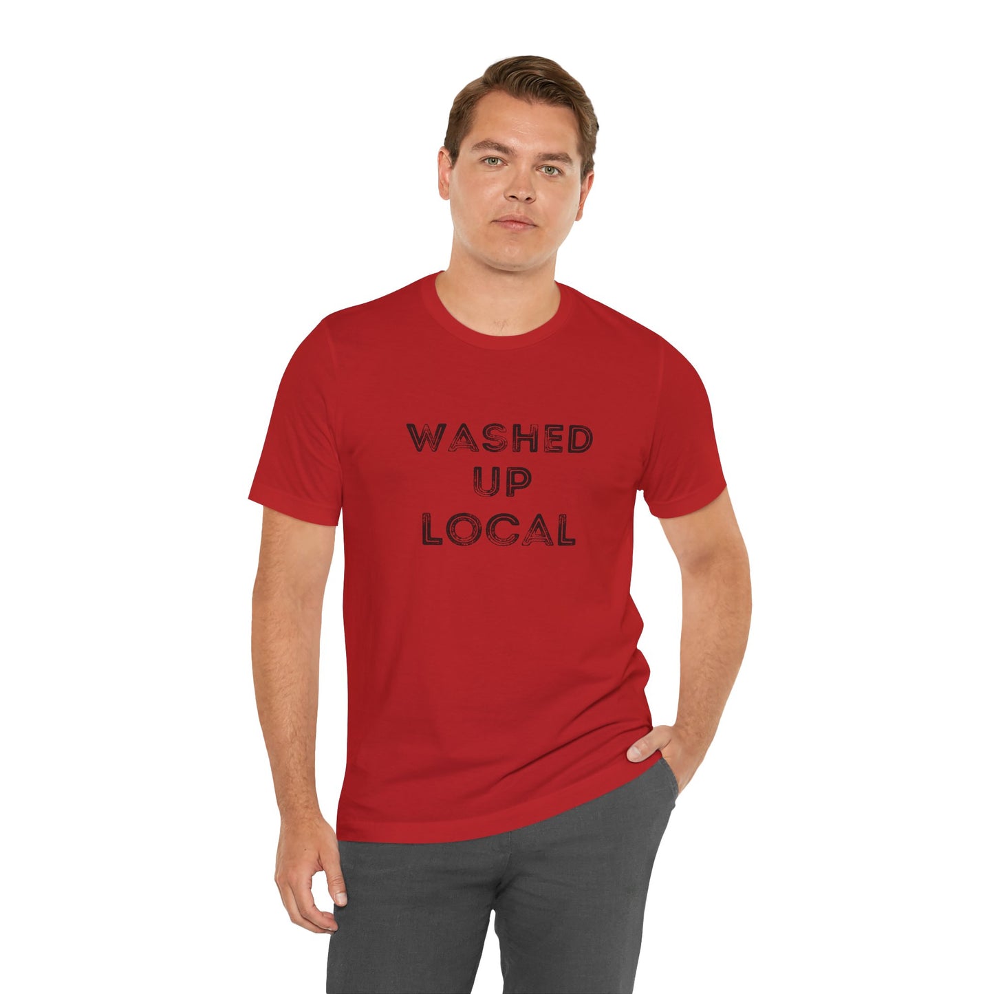Washed Up Local Unisex Tee - Trendy Graphic T-Shirt for Locals