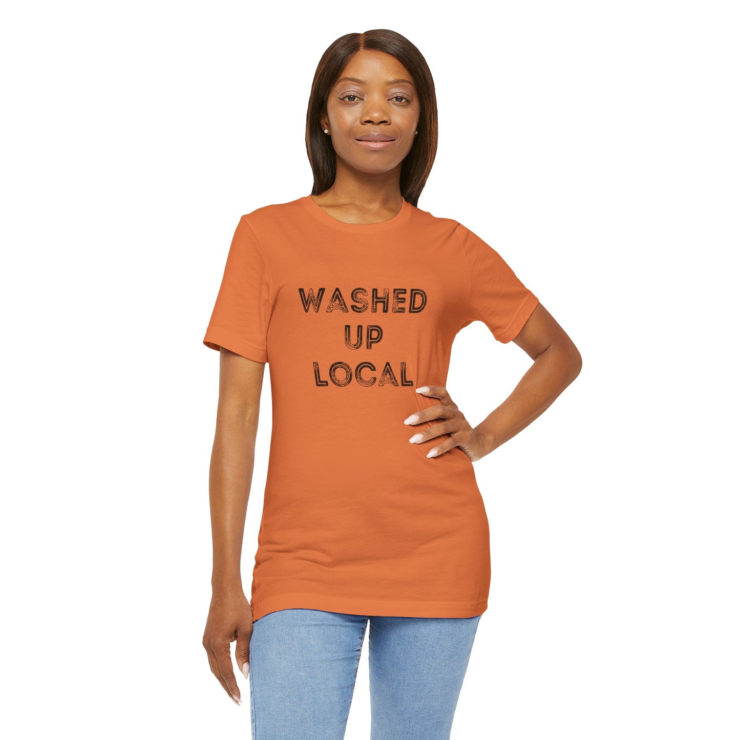 Washed Up Local Unisex Tee - Trendy Graphic T-Shirt for Locals