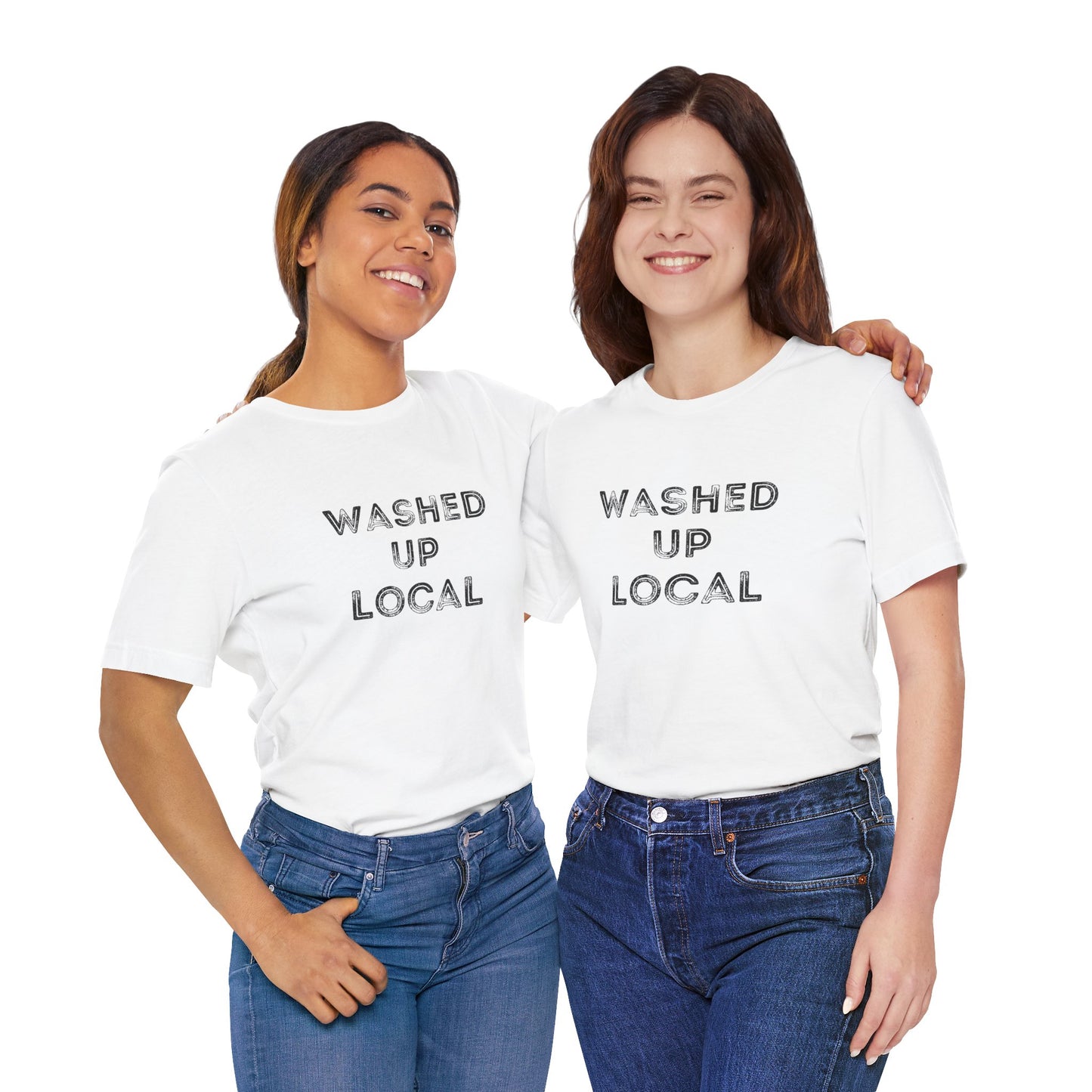 Washed Up Local Unisex Tee - Trendy Graphic T-Shirt for Locals