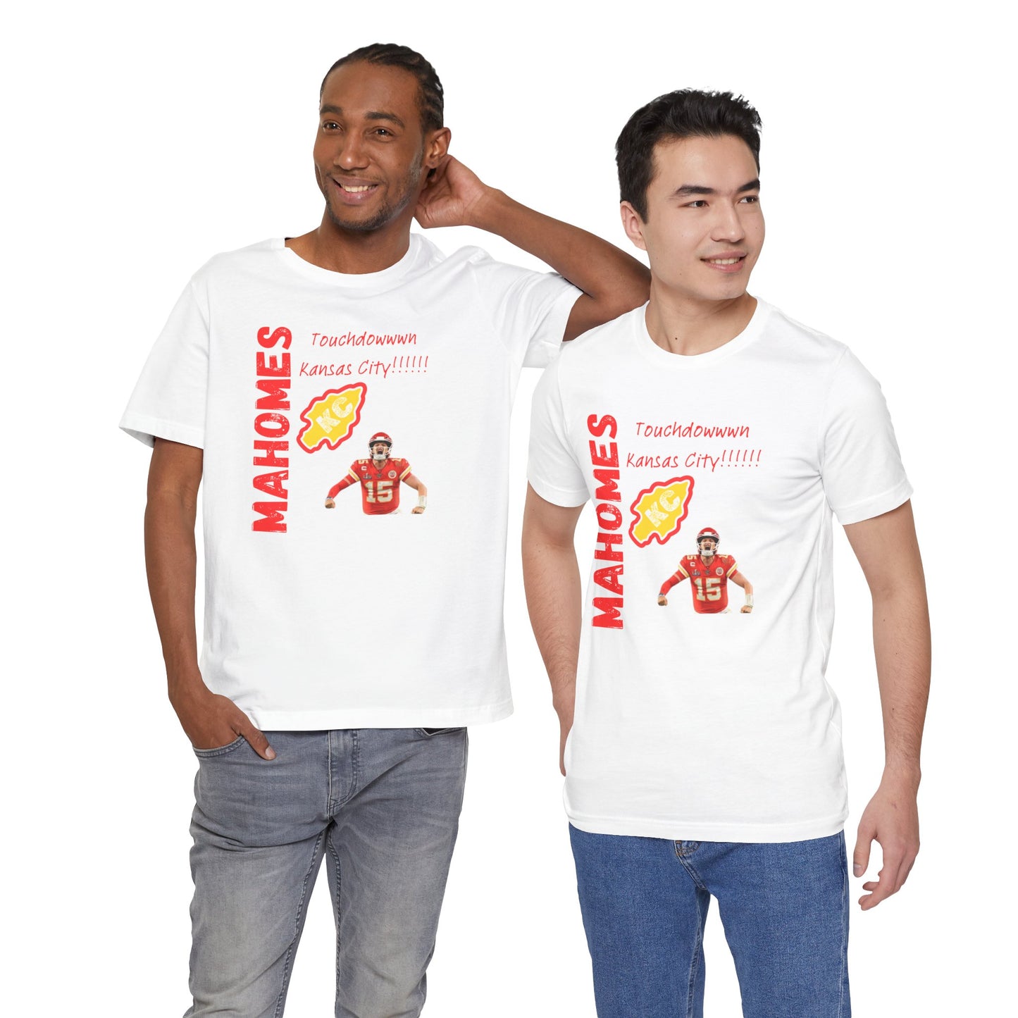 Kansas City Mahomes Touchdown Tee - Unisex Jersey Short Sleeve Shirt