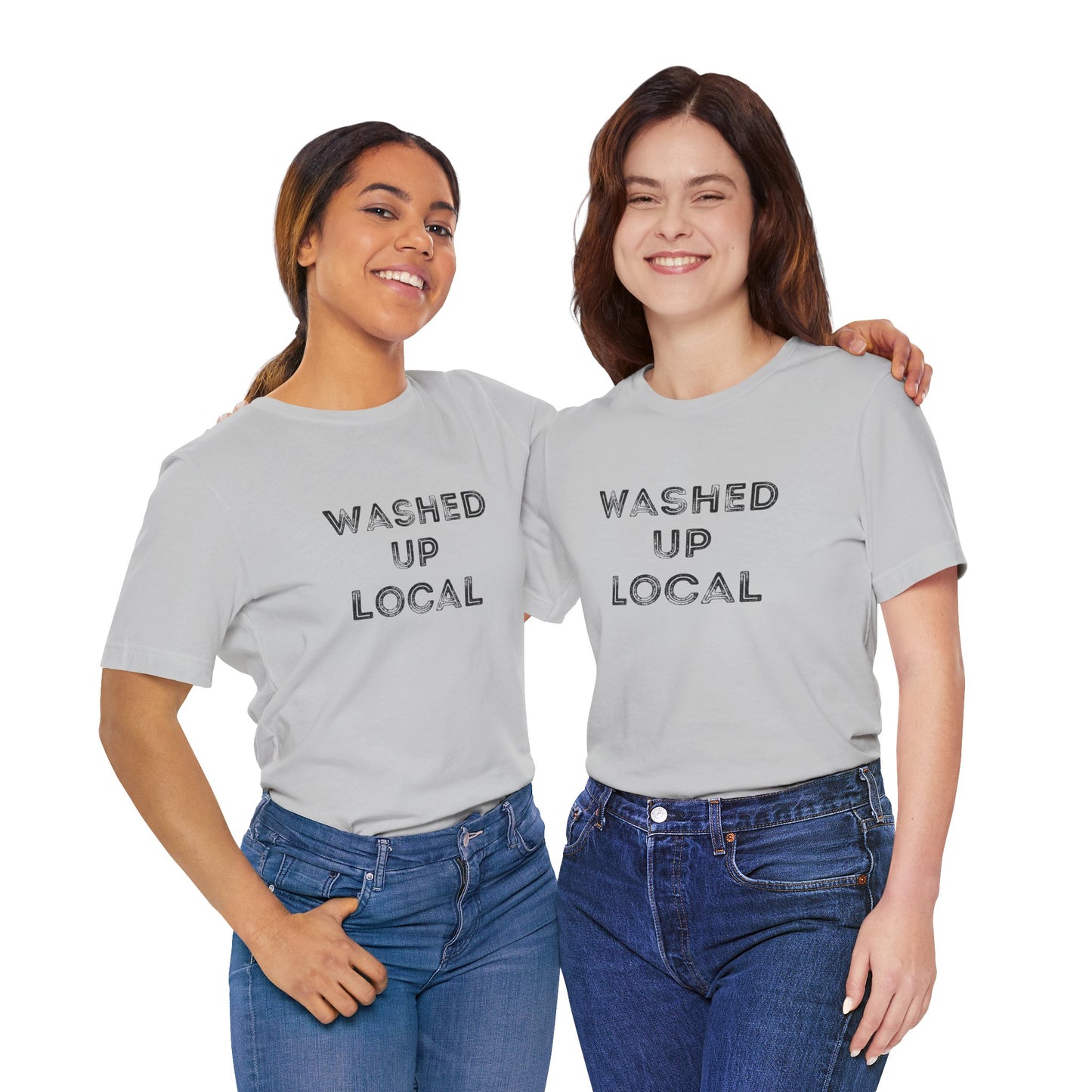 Washed Up Local Unisex Tee - Trendy Graphic T-Shirt for Locals