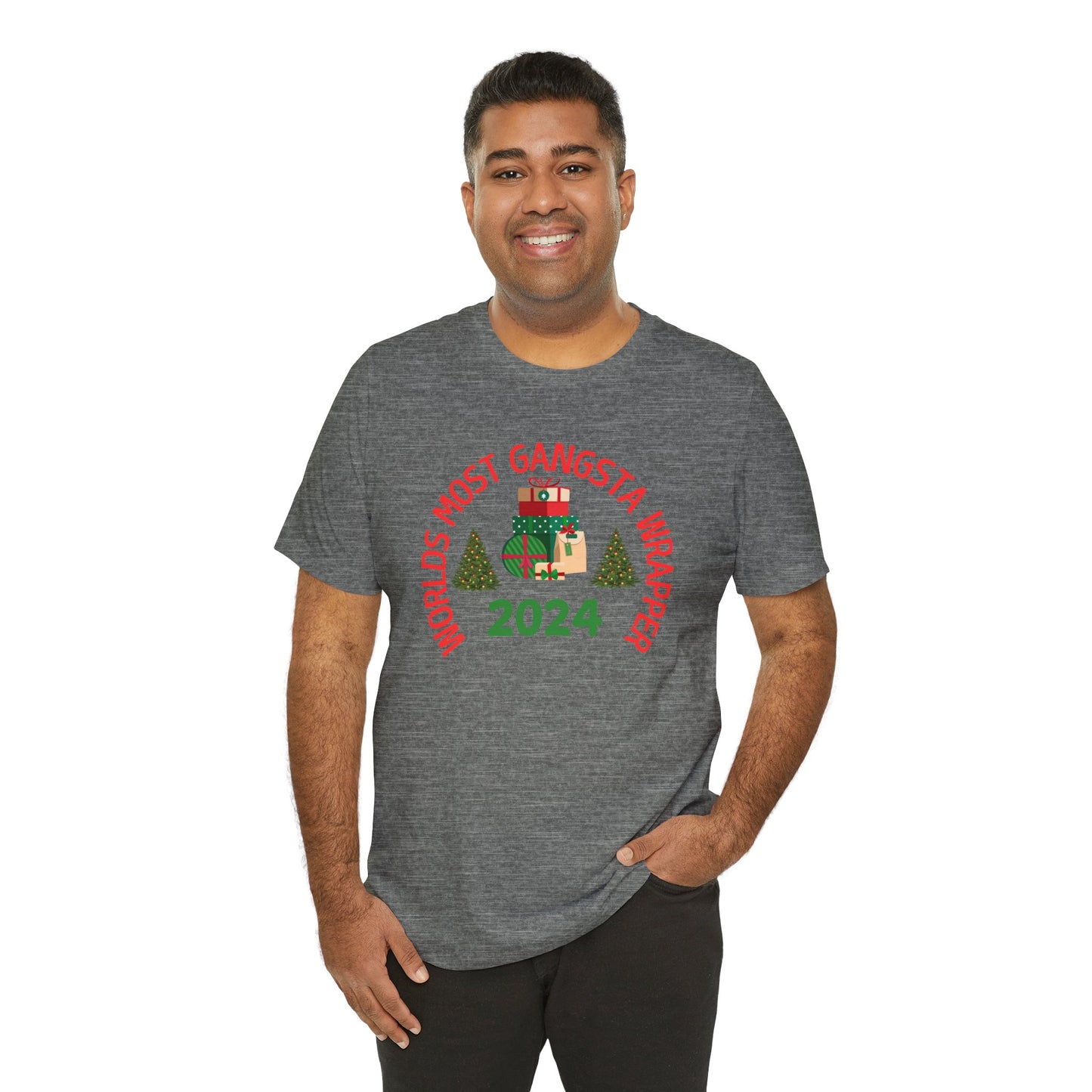 World's Most Gangsta Wrappers Unisex T-Shirt - Fun Holiday Tee 2024