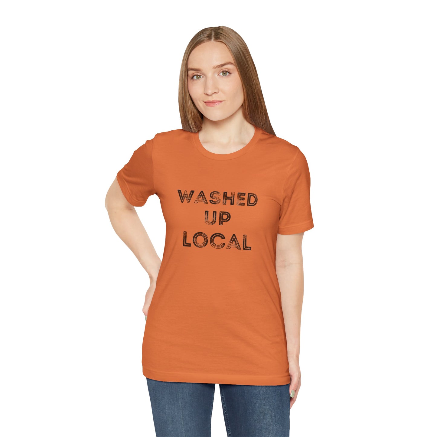 Washed Up Local Unisex Tee - Trendy Graphic T-Shirt for Locals