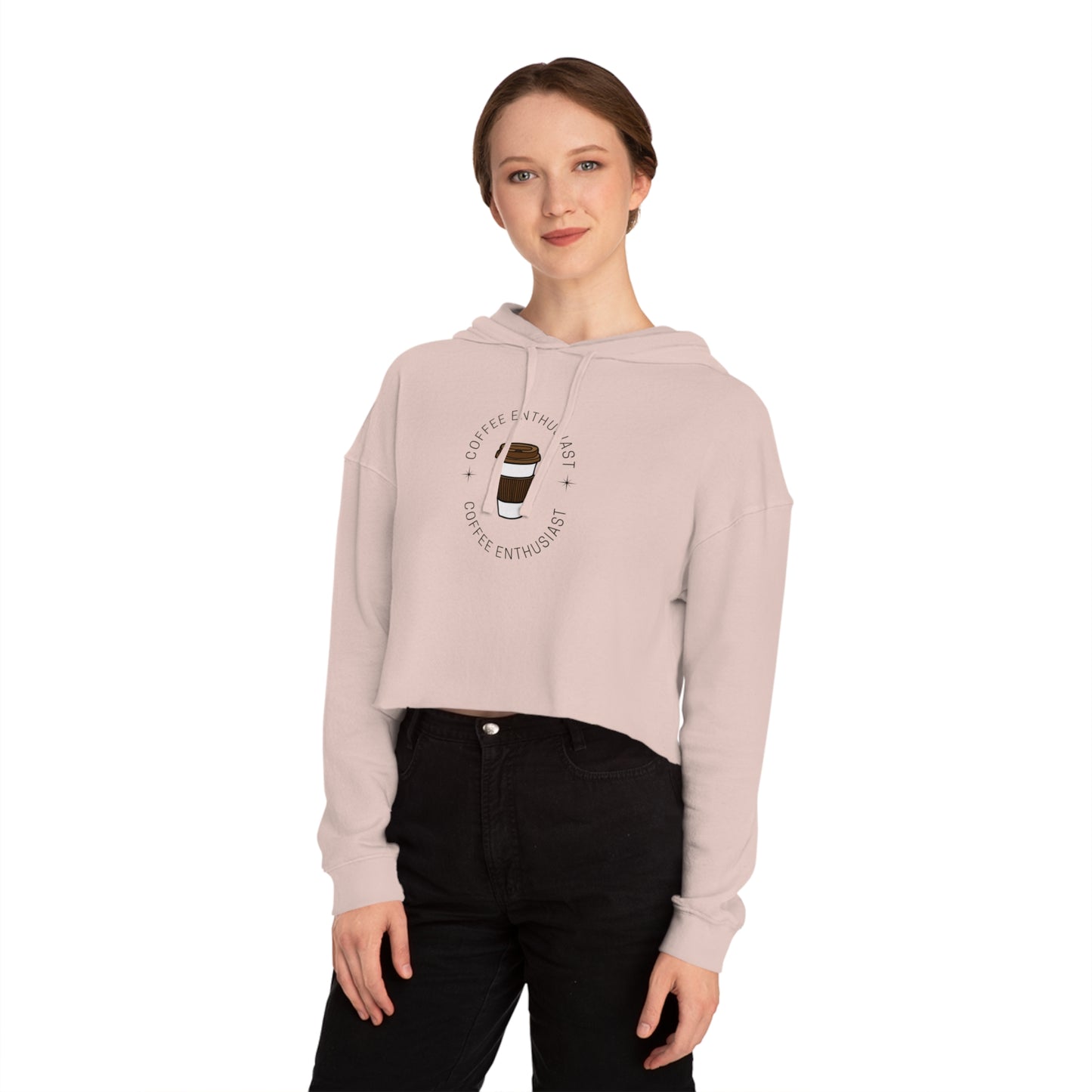 Women’s Coffee Cropped Hooded Sweatshirt