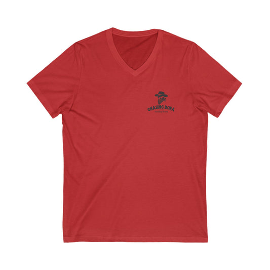 Chasing Bora Unisex V-Neck Tee - Casual Summer Style