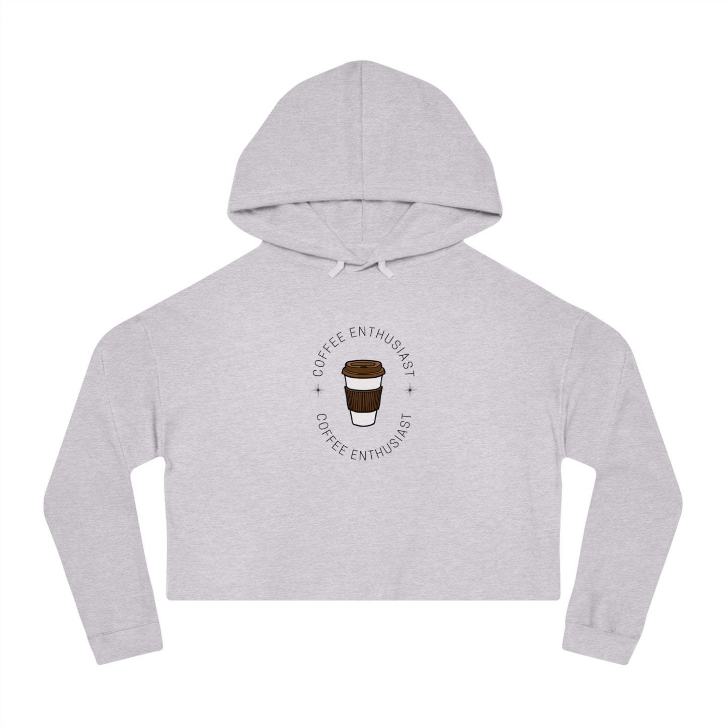 Women’s Coffee Cropped Hooded Sweatshirt