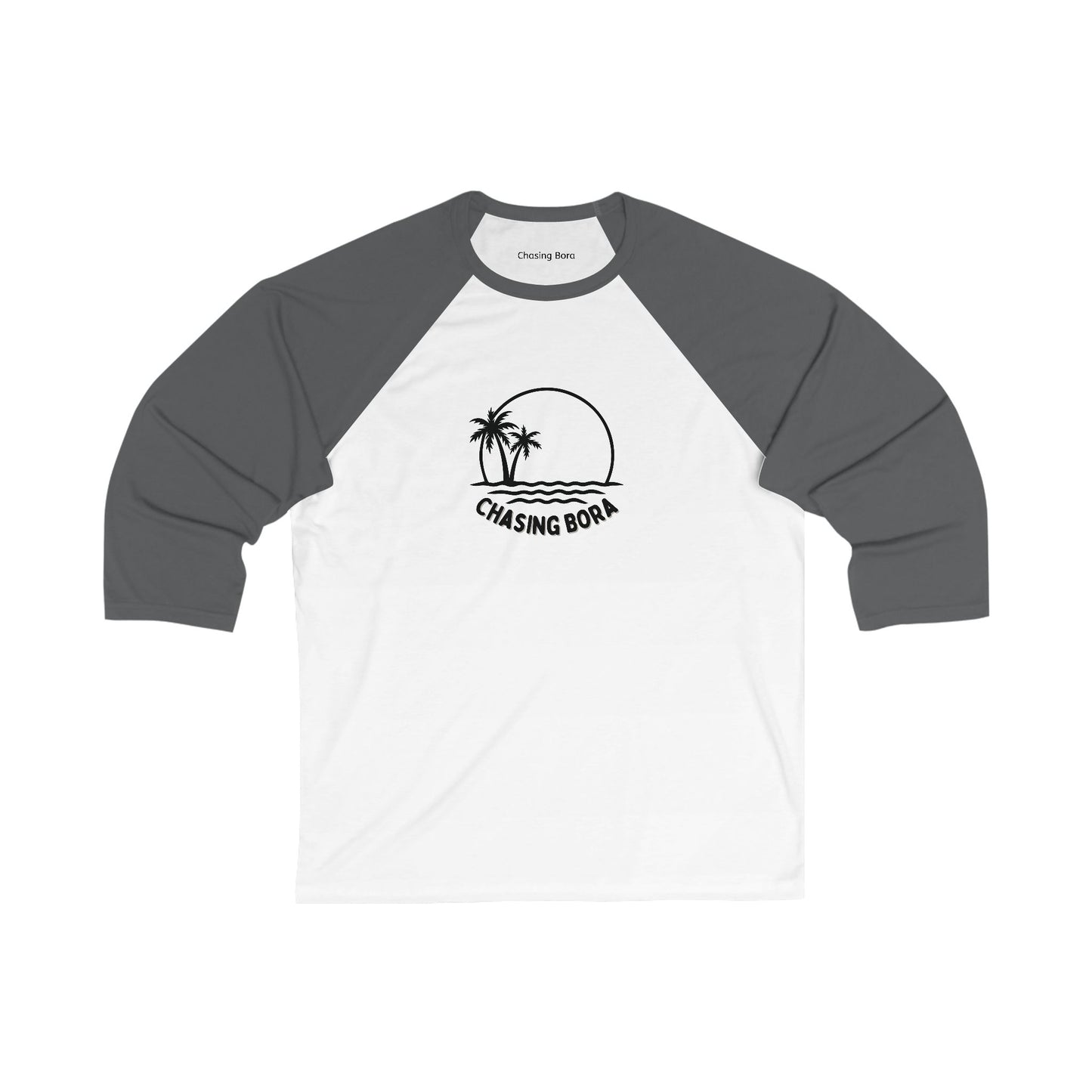 Chasing Bora Unisex 3/4 Sleeve Baseball Tee - Relaxed Island Vibe Shirt
