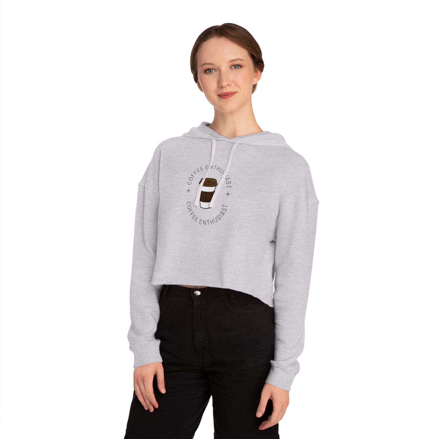 Women’s Coffee Cropped Hooded Sweatshirt