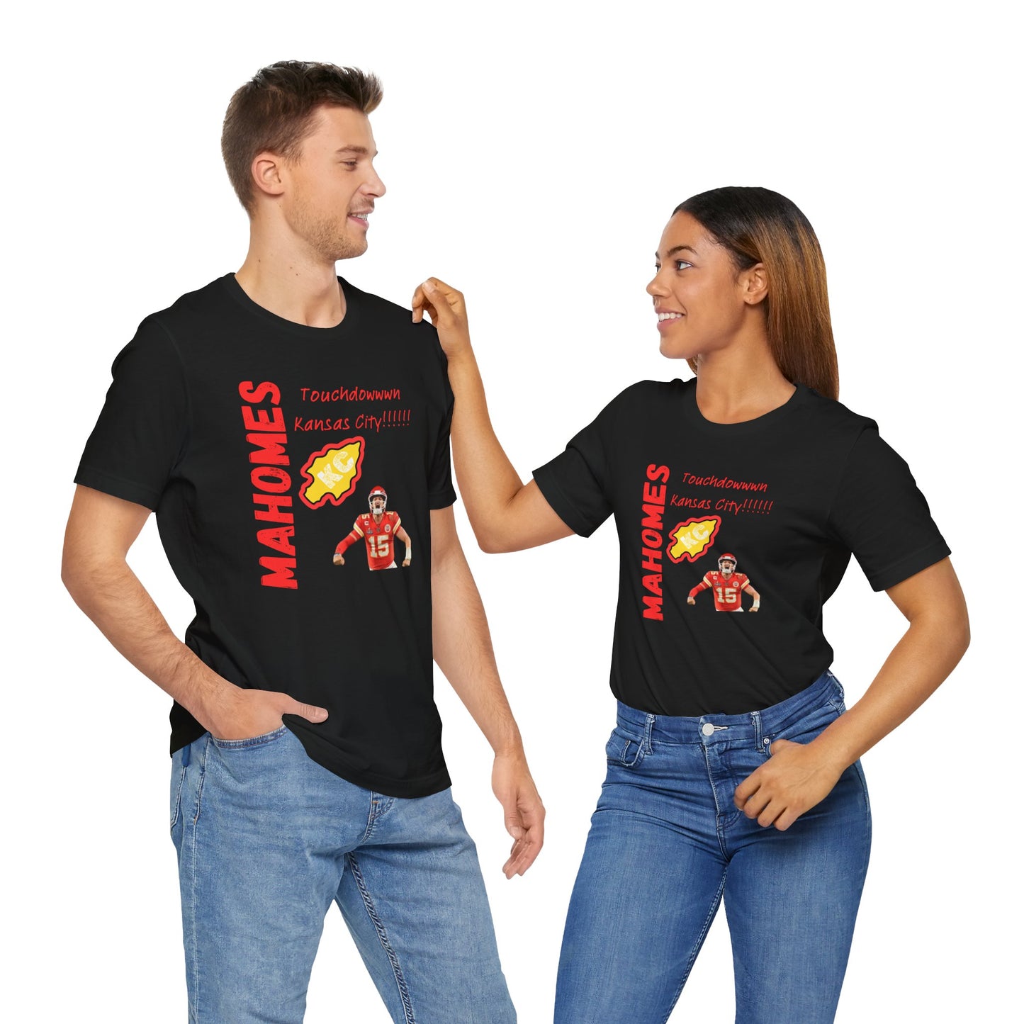 Kansas City Mahomes Touchdown Tee - Unisex Jersey Short Sleeve Shirt