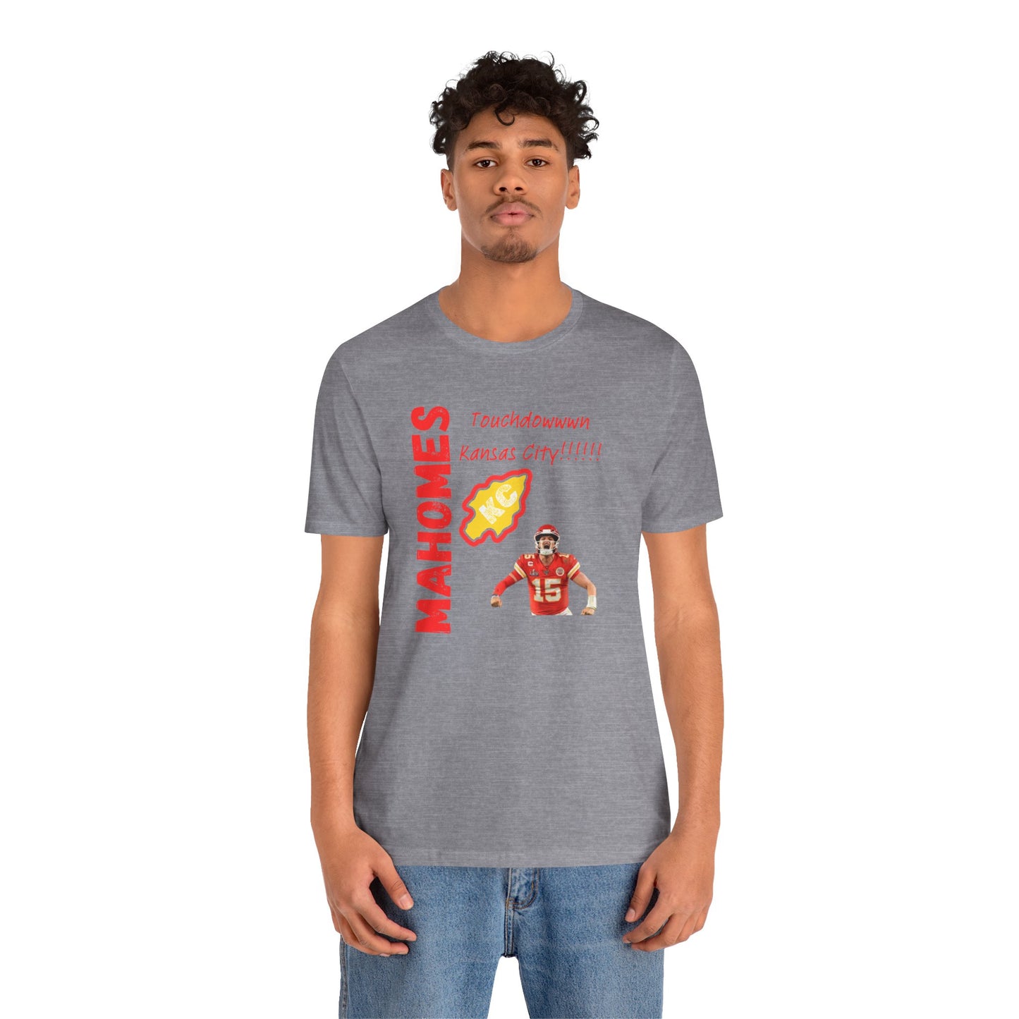 Kansas City Mahomes Touchdown Tee - Unisex Jersey Short Sleeve Shirt