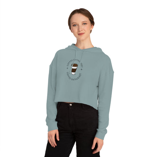 Women’s Coffee Cropped Hooded Sweatshirt